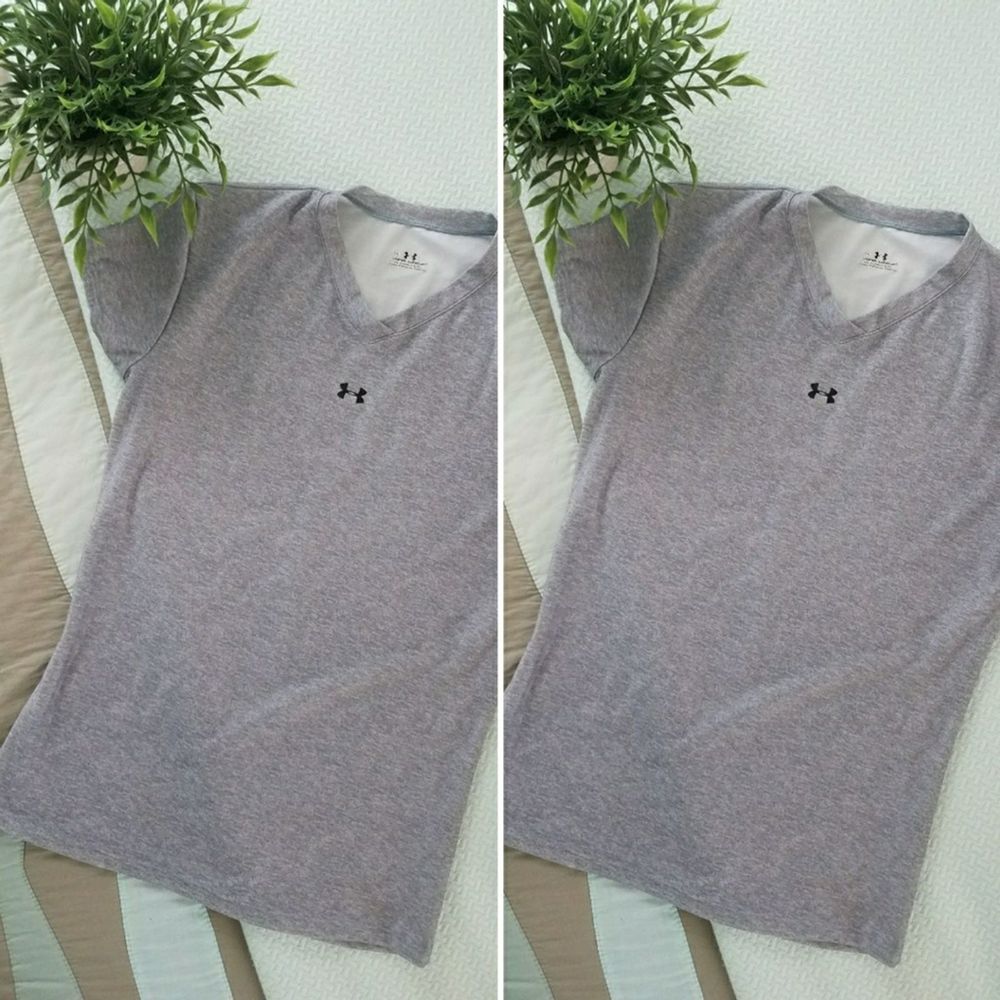 Under armour heather gray workout tee